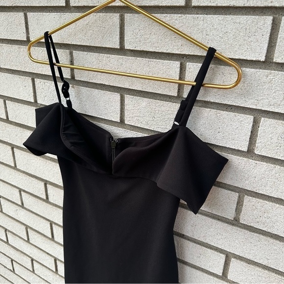 Nookie Pretty Woman Black Off Shoulder Sweetheart Midi Dress - Picture 6 of 14